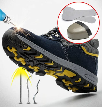 EP | Bottes en cuir avec embout en acier et protection en fer