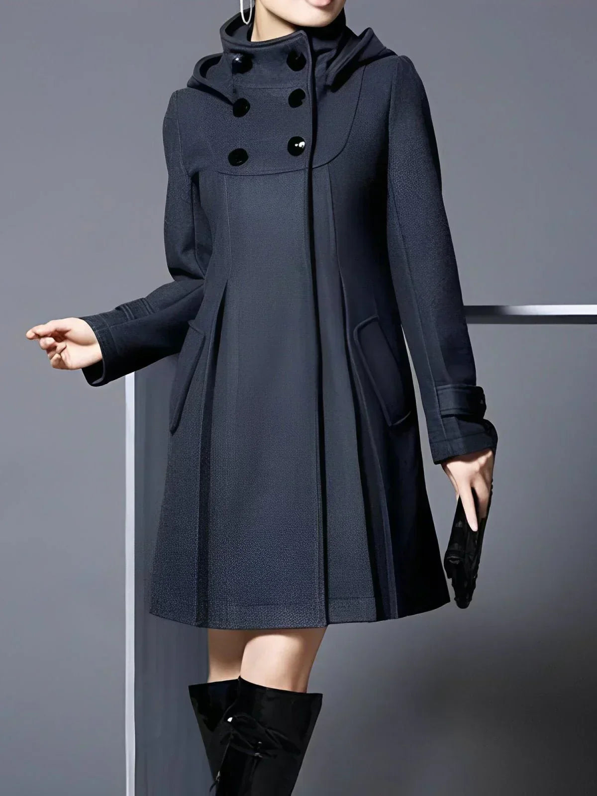 EP | robe-manteau avec écharpe à capuche