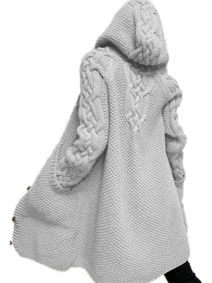 ND | Cardigan à capuche en grosse maille