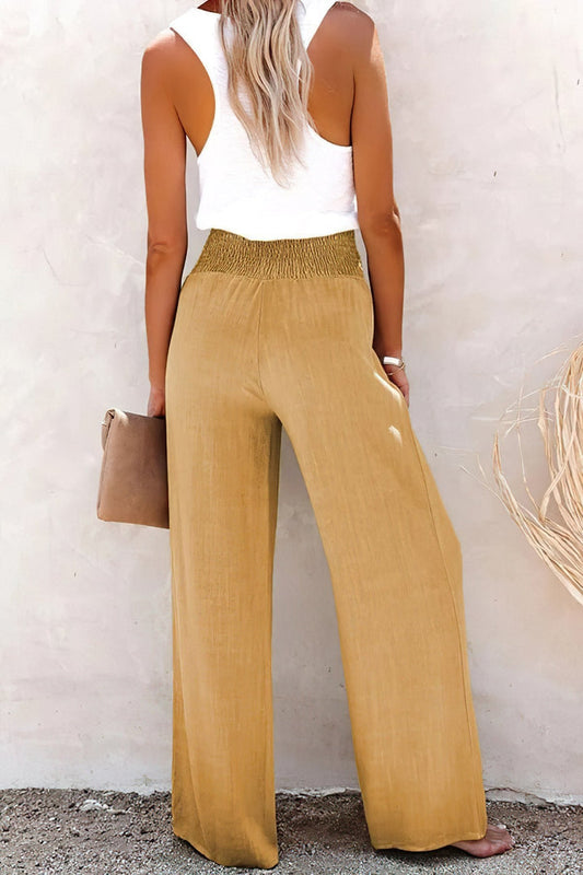 ND | Pantalon taille haute en lin