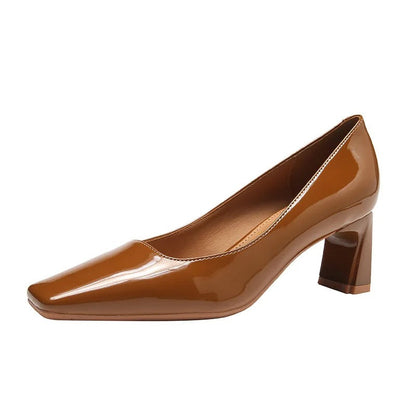 EP | Chaussures à talon bloc brillant