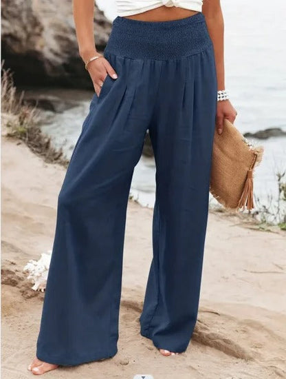 EP | Pantalon à jambe large et taille haute