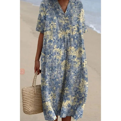 EP | Robe midi avec motif floral bohème
