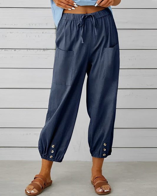 EP | Pantalons larges à taille haute