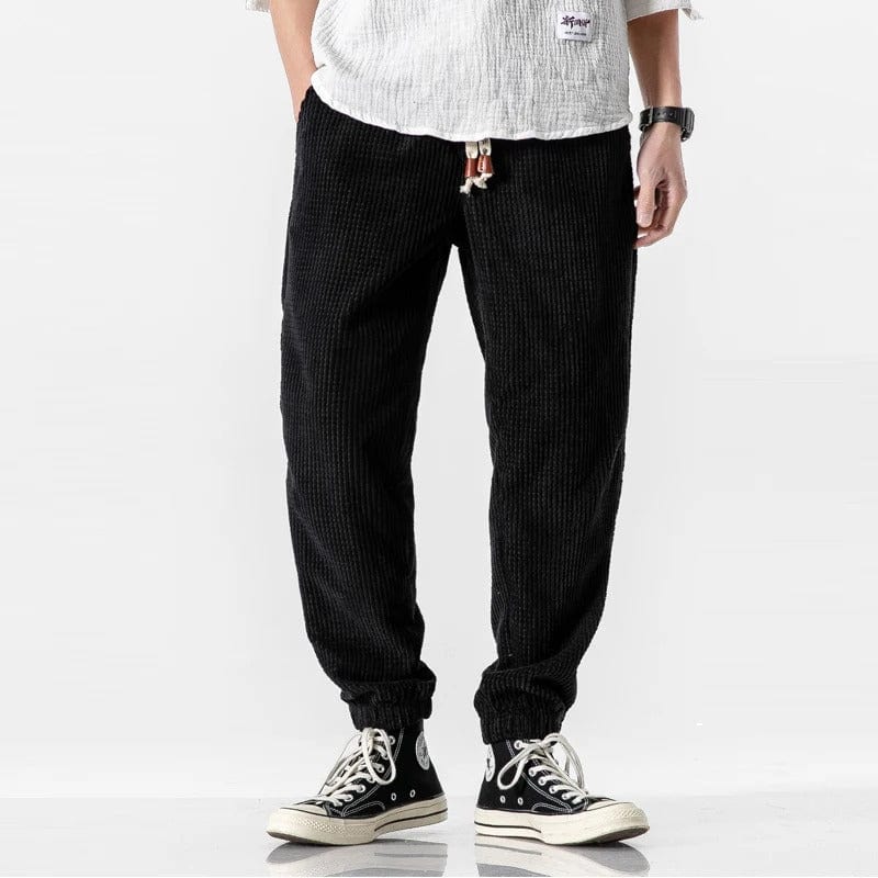 EP | Pantalon en couleur pure avec motif grain de maïs