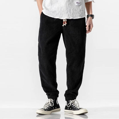 EP | Pantalon en couleur pure avec motif grain de maïs
