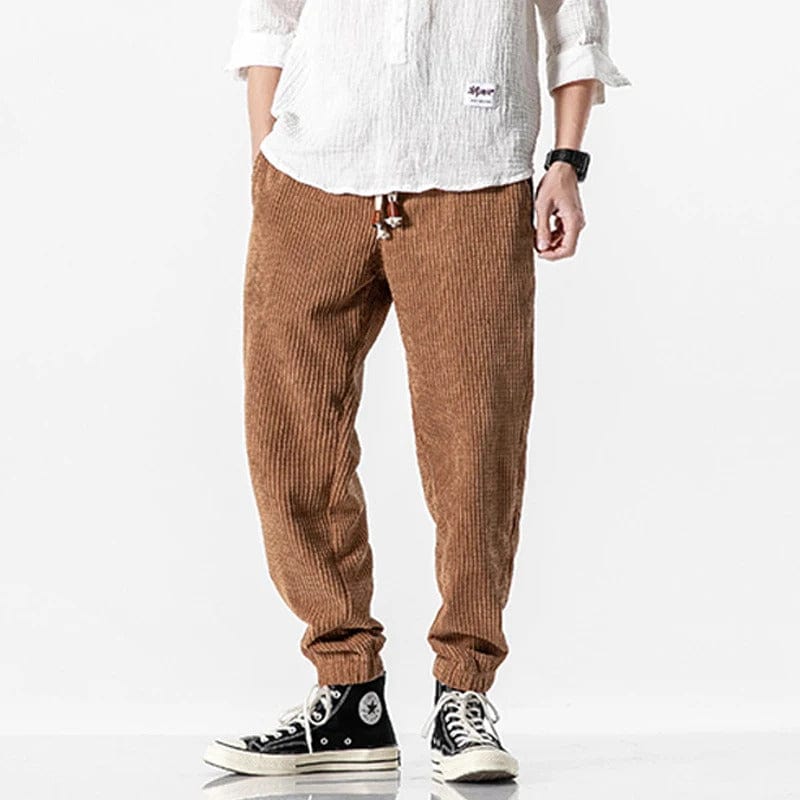 EP | Pantalon en couleur pure avec motif grain de maïs