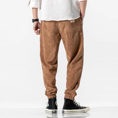 EP | Pantalon en couleur pure avec motif grain de maïs