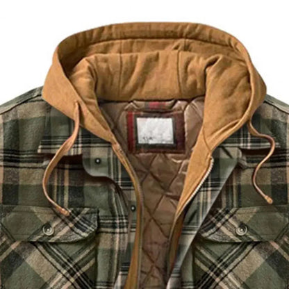 EP | Veste à capuche en flanelle de coton