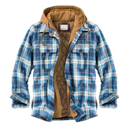 EP | Veste à capuche en flanelle de coton