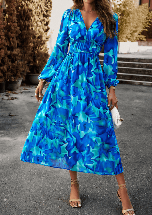 EP | robe longue élégante pour femme avec taille froncée