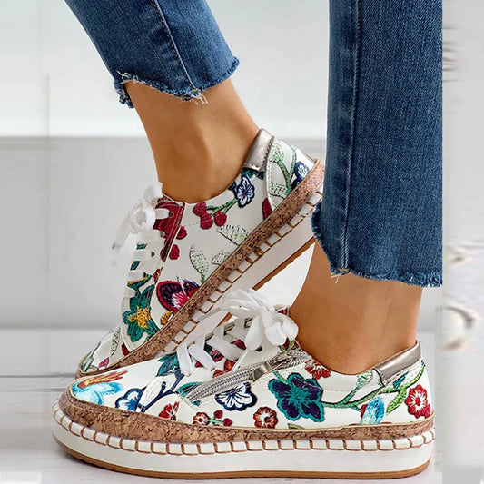 ND | Baskets espadrilles avec imprimé fleuri