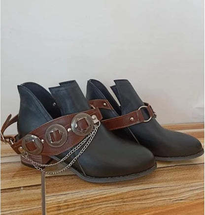 EP | Chunky Mid Heel Chaussures Vintage