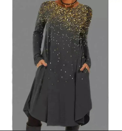 EP | Robe midi à manches longues