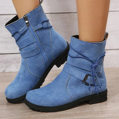 EP | Bottes mid-calf avec détail de lanière