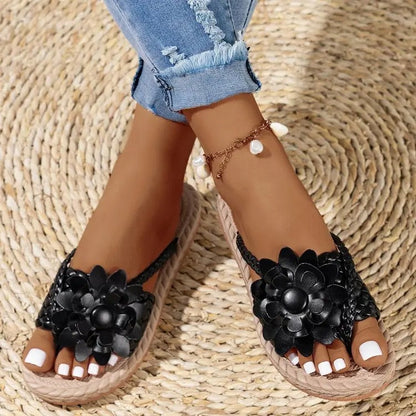 EP | sandales mode avec fleurs