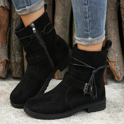 EP | Bottes mid-calf avec détail de lanière
