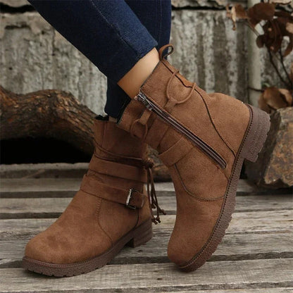 EP | Bottes mid-calf avec détail de lanière