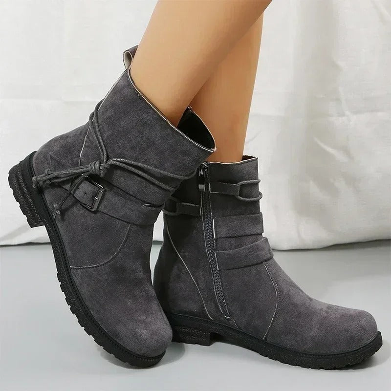 EP | Bottes mid-calf avec détail de lanière