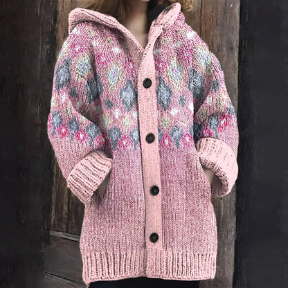 EP | Cardigan en tricot douillet avec capuche