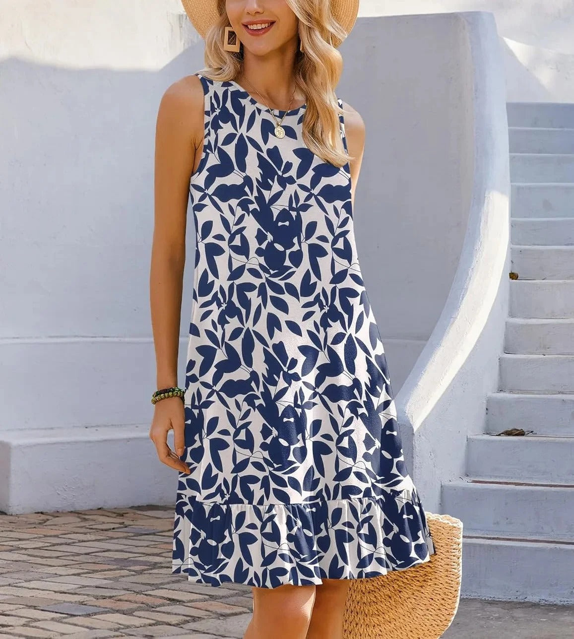 EP | Robe Boho Print Shift Midi