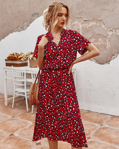 EP | robe midi ample pour femme avec ceinture