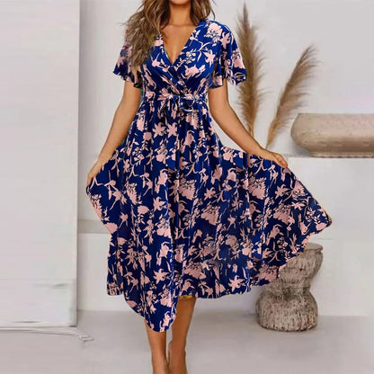EP | Robe longue pour femme avec imprimé vintage