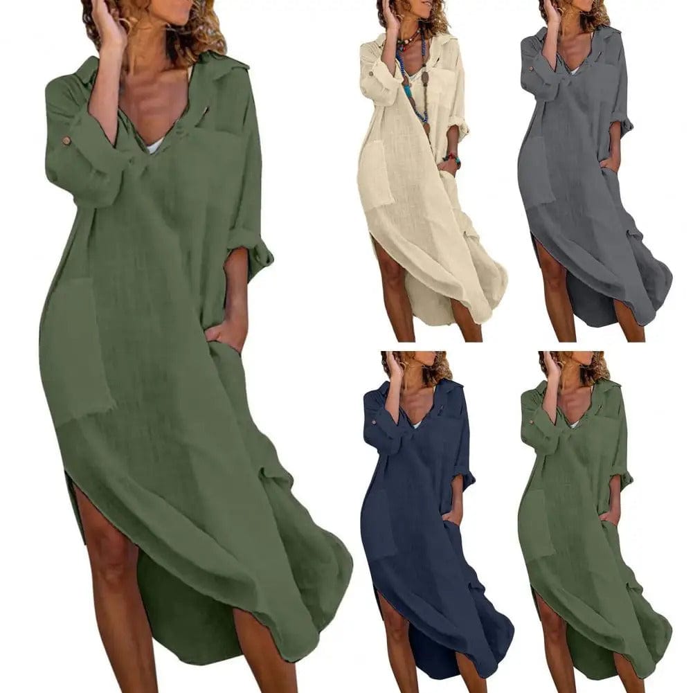EP | Robe-chemise vintage décontractée