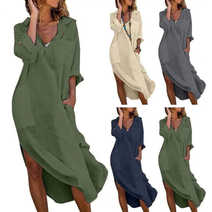 EP | Robe-chemise vintage décontractée