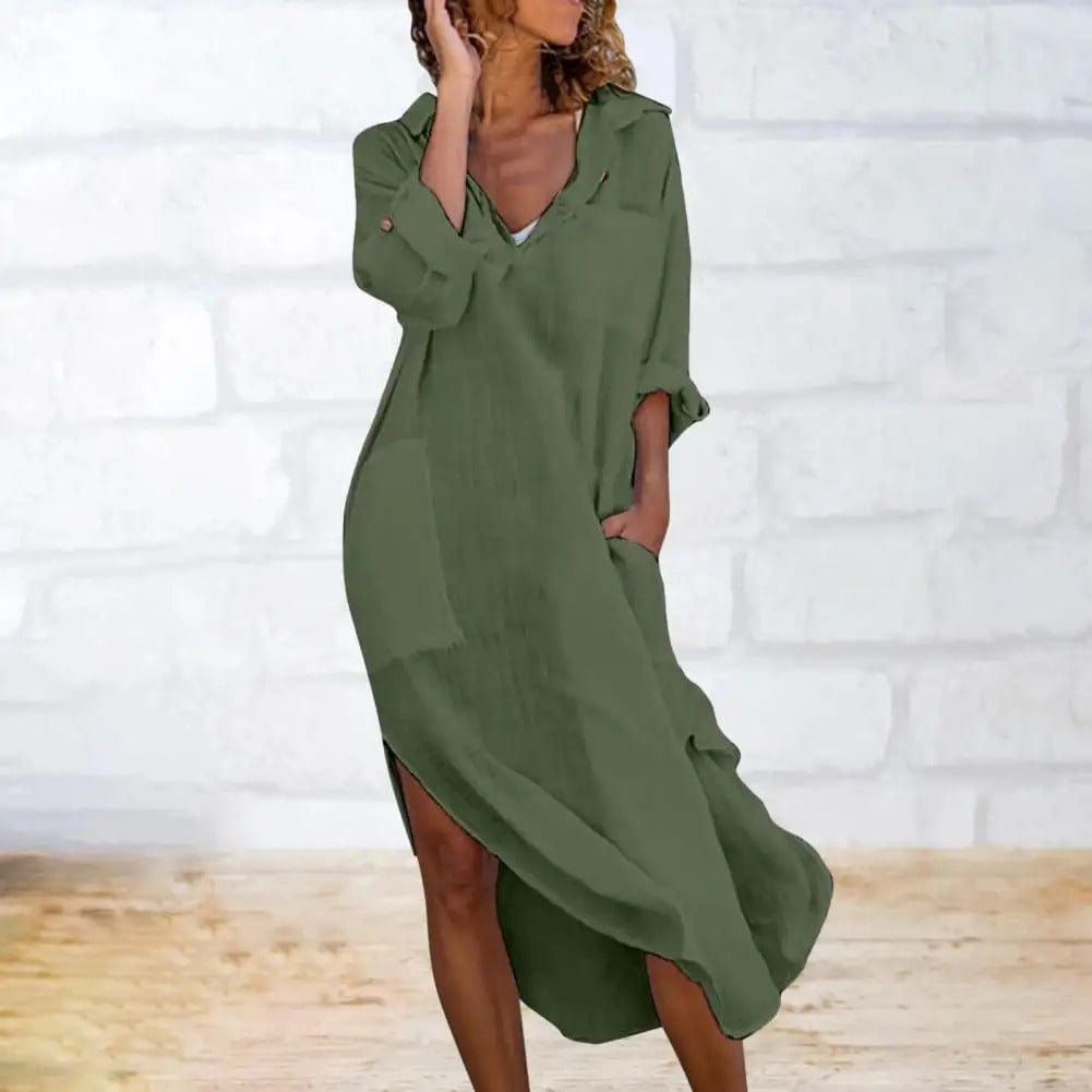 EP | Robe-chemise vintage décontractée