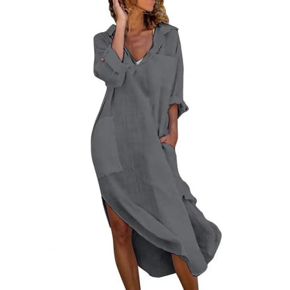 EP | Robe-chemise vintage décontractée