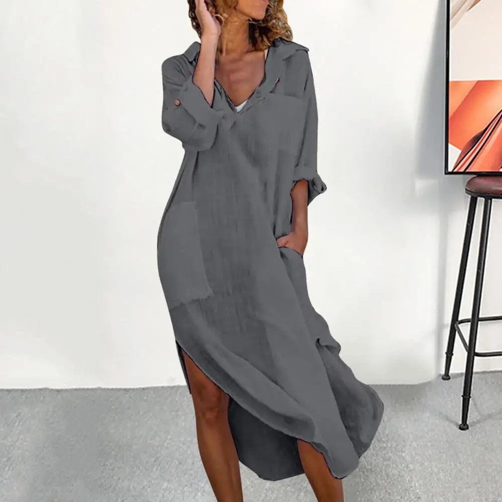 EP | Robe-chemise vintage décontractée
