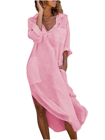 EP | Robe-chemise vintage décontractée