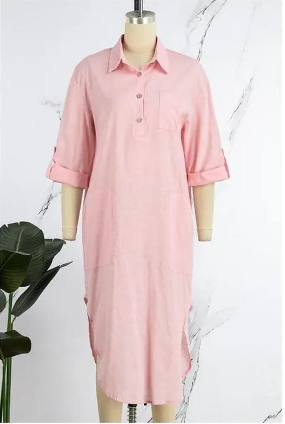 EP | Robe-chemise vintage décontractée