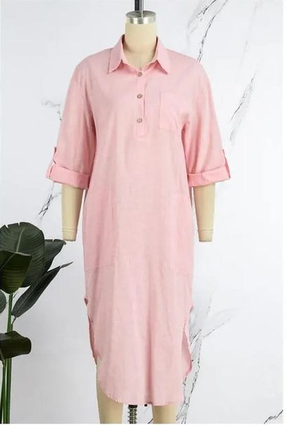 EP | Robe-chemise vintage décontractée