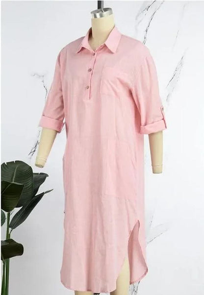 EP | Robe-chemise vintage décontractée