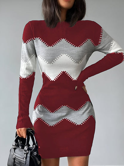EP | Mini-robe bodycon élégante en maille