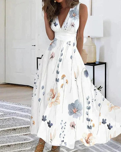 EP | Robe blanche fleurie stylée