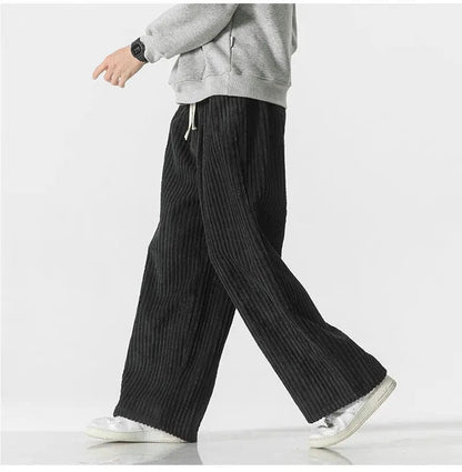 EP | Pantalon en velours côtelé oversized à la mode