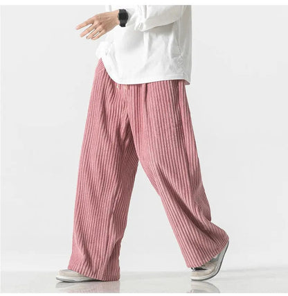 EP | Pantalon en velours côtelé oversized à la mode
